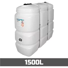 Cuve à mazout PE 1500 litres standard - aérienne double paroi thumbnail