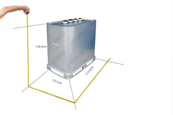 Cuve à mazout GALVA 2 x 700L (=1400L) - jumelage longueur 4