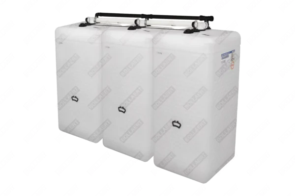 Cuves à mazout PE 3 x 750L (=2250L) spécial - jumelage largeur 5